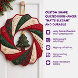 HIGHLAND COW CHRISTMAS WONDERLAND | QUILTED DOOR HANGER