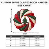 CHRISTMAS TREE WISHES | QUILTED DOOR HANGER