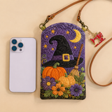 WITCH HAT IN A PUMPKIN GARDEN | SLIM QUILTED CROSSBODY BAG