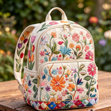 Padded Backpack - Colourful Wildflowers