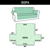 Mushroom Village Quilted Sofa Cover GFTOQM1351