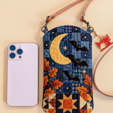 BAT AND CRESCENT MOON | SLIM QUILTED CROSSBODY BAG