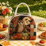 OWL AND HARVEST MOON | HANDCRAFTED QUILTED BAG