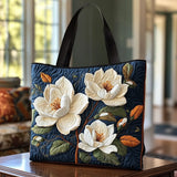 HANDCRAFTED MATELASSÉ BAG "DELICATE MAGNOLIA"