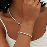 TENNIS MOISSANITE BRACELET | WHITE GOLD JEWELLERY