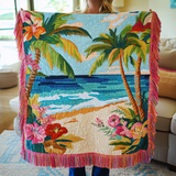 BLANKET PARADISE ESCAPE | HANDMADE QUILTED BLANKET