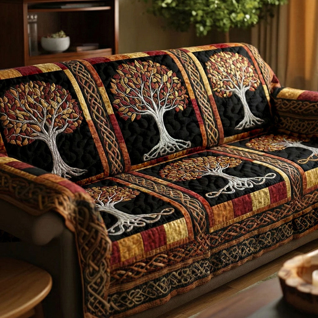 SOFA COVER TREE OF LIFE | QUILTED SOFA COVER