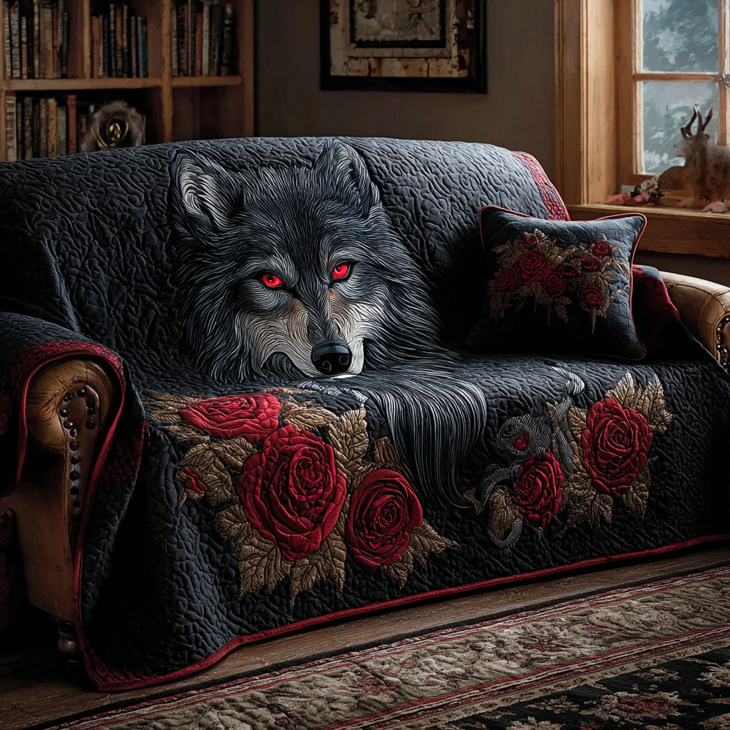 SOFA COVER WOLF | QUILTED SOFA COVER