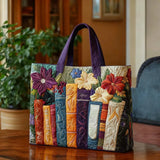 HANDCRAFTED QUILTED BAG "BOOK LOVER"