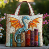 HANDCRAFTED QUILTED BAG "EMERALD SMOKE BOOK GUARDIAN"