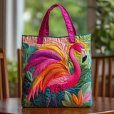 HANDCRAFTED QUILTED BAG "FLAMING RAINBOW"