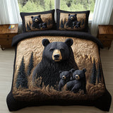 WOODLAND ANIMALS | 3-PIECE QUILTED BED SET