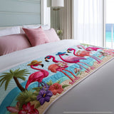 BED RUNNER - FLAMINGO BAY | QUILTED TABLE RUNNER