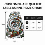 Holiday Express Custom Shape Quilted Table Runner GFTOTP21478