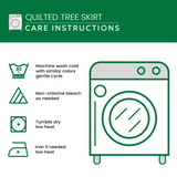 Frosty Festivity Quilted Christmas Tree Skirt