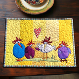Quilted Placemat - Chicken