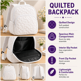 Padded Backpack - Red Birds and Roses