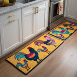 Non-slip Kitchen Mat – Chickens and Flowers