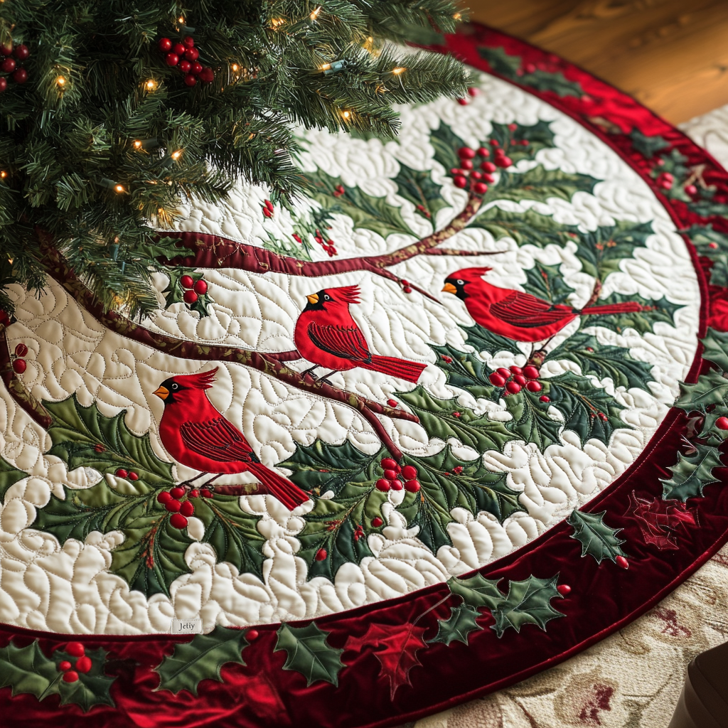 Christmas Quilted Tree Skirt