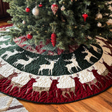 Christmas Haven Quilted Christmas Tree Skirt