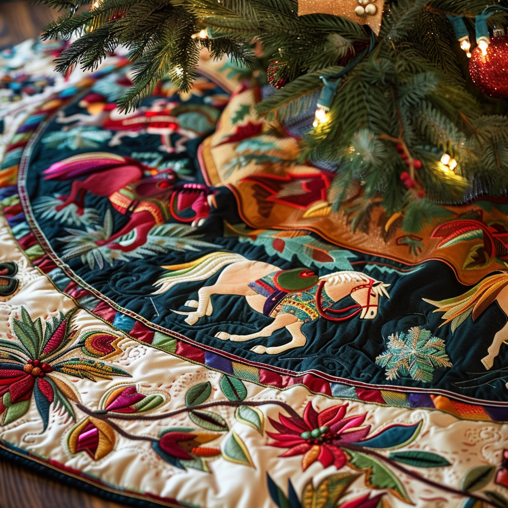 CHRISTMAS | QUILTED CHRISTMAS TREE SKIRT
