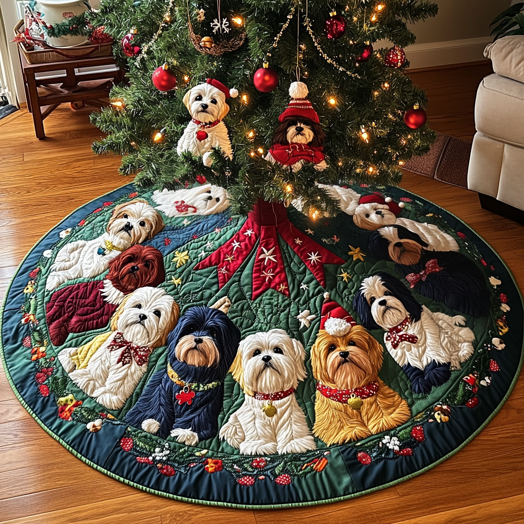 CHRISTMAS | QUILTED CHRISTMAS TREE SKIRT