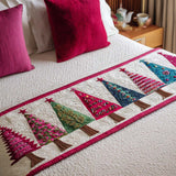 BED RUNNER - CHRISTMAS TREES | QUILTED TABLE RUNNER