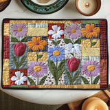 Quilted Placemat - Leaf Pattern