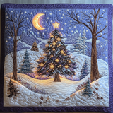 ELEGANT CHRISTMAS TREE | HANDMADE QUILTED BLANKET
