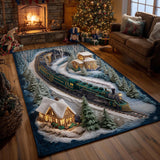 EMERALD POLAR TRAIN AREA RUG | NON-SLIP QUILTED MAT