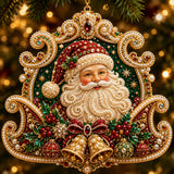 Santa Claus Christmas Mica Ornament