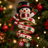 SNOWMAN CHRISTMAS | QUILTED CHRISTMAS ORNAMENT
