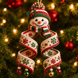 SNOWMAN CHRISTMAS | QUILTED CHRISTMAS ORNAMENT