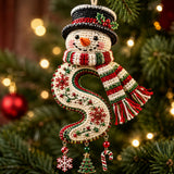 SNOWMAN CHRISTMAS | QUILTED CHRISTMAS ORNAMENT