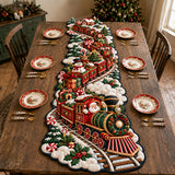 SANTA CHRISTMAS TRAIN | QUILTED DOOR HANGER