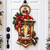Christmas Lantern Custom Shape Quilted Door Hanger GFTOHNL3457