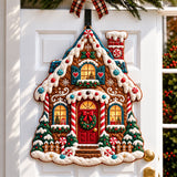 GINGERBREAD HOUSE | QUILTED DOOR HANGER