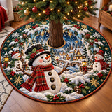 Snowman Winter Wonderland Quilted Tree Skirt GFTOHNL4227