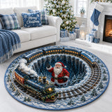 POLAR EXPRESS TRAIN SANTA | QUILTED ROUND MAT