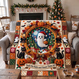 GHOST WREATH | HANDMADE QUILTED BLANKET