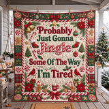 JINGLE TIRED | HANDMADE QUILTED BLANKET