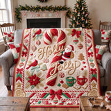 HOLLY JOLLY | HANDMADE QUILTED BLANKET