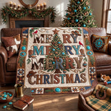 MERRY CHRISTMAS | HANDMADE QUILTED BLANKET
