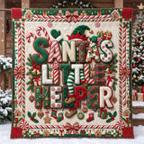 SANTA HELPER | HANDMADE QUILTED BLANKET