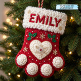 Personalized Stocking Christmas Mica Ornament QTCUZ GFTOMA13791