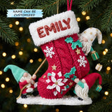 Personalized Stocking Christmas Mica Ornament