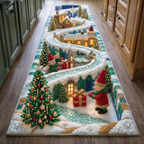 SANTA WINTERLAND RUNNER RUG | QUILTED TABLE RUNNER