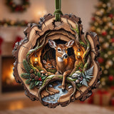Deer Haven Christmas Mica Ornament GFTOMA14265