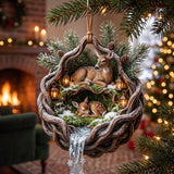 Deer Haven Christmas Mica Ornament GFTOMA14265