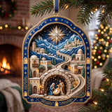 Nativity Village Christmas Mica Ornament GFTOMA14266